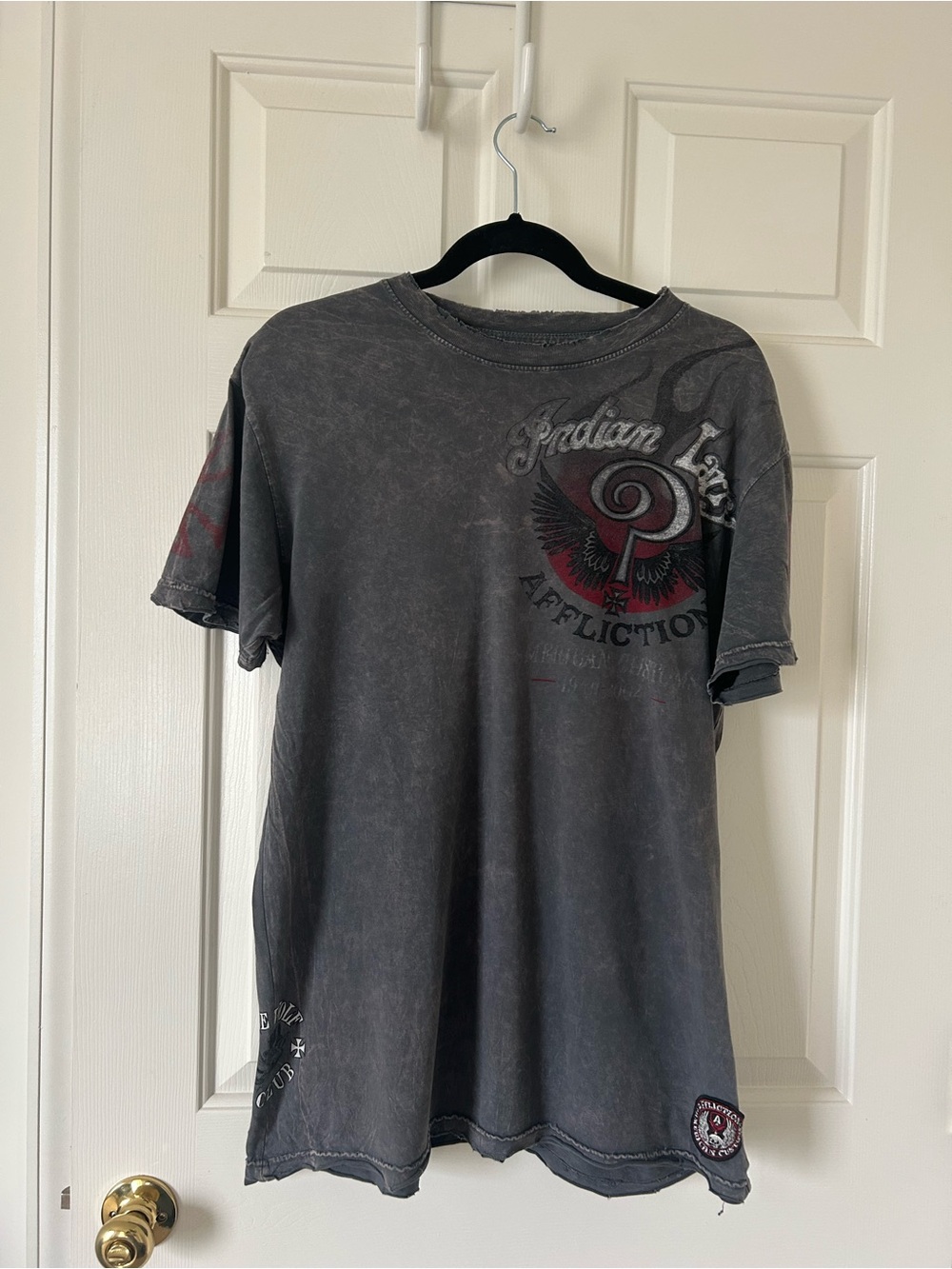 Affliction Men’s Gray Graphic Tee - Vintage Wash